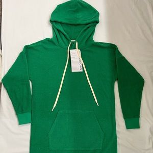 OUTERKNOWN- “Flyhtide hoodie dress” size S, Meadow Green, made in Indonesia 😊